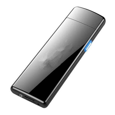 USB Rechargeable Fingerprint Ignition Windproof Lighter